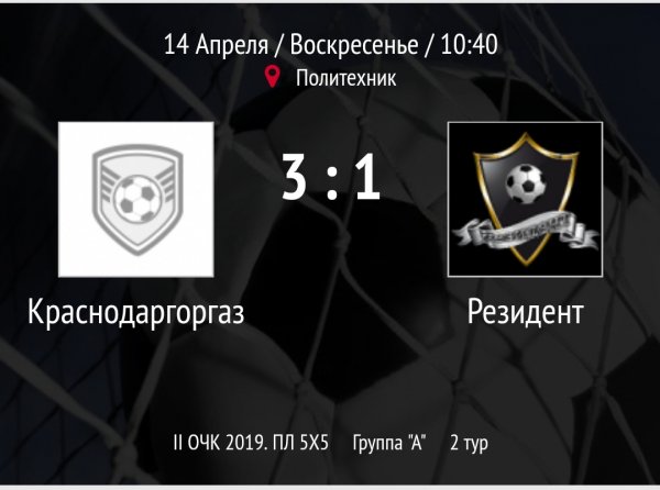 "Краснодаргоргаз" - "Резидент"