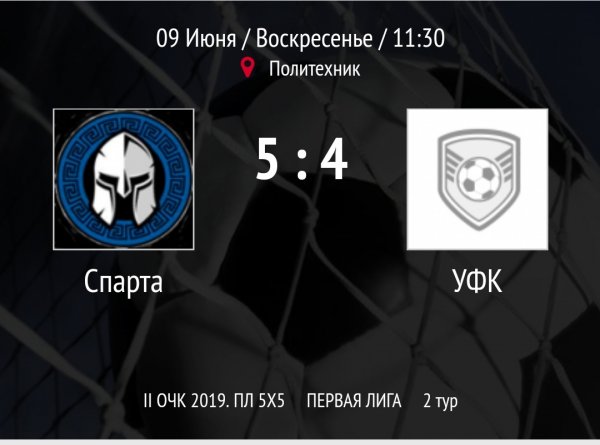 "Спарта" - "УФК"