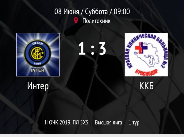 "Интер" - "ККБ"