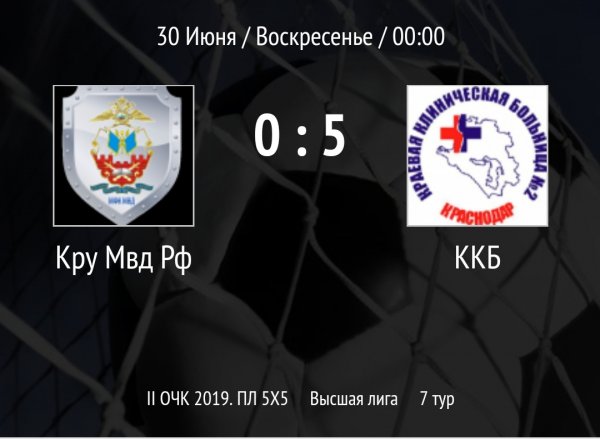 «Кру МВД РФ»-«ККБ»
