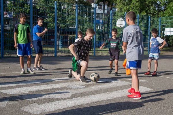 В Краснодаре продолжаются бесплатные тренировки для детей