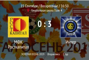 "Росткапитал" - "Интер"