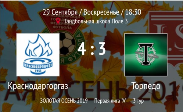 "Краснодаргоргаз" - "Торпедо"