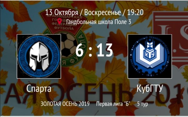 "Спарта" - "КубГТУ"
