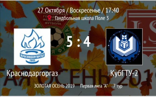 "Краснодаргоргаз" - "КубГТУ-2"