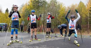 В Красной Поляне прошли региональные соревнования по лыжероллерам