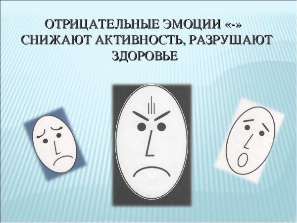 Вред отрицательных эмоций здоровью человека