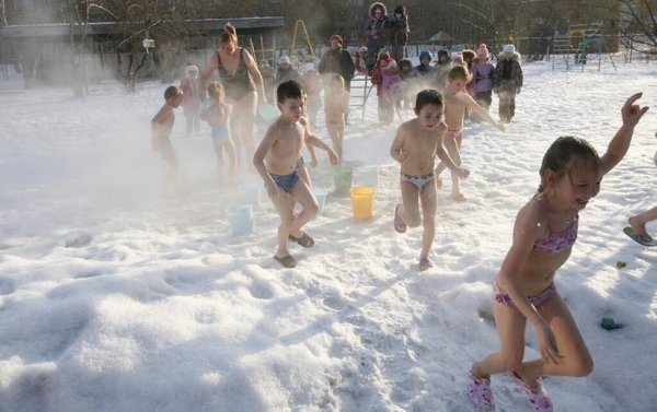 Закаливание детей 6-7 лет