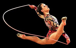 Вращение скакалки в художественной гимнастике